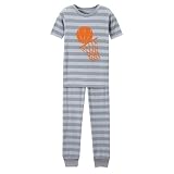 CH BB Basketball Cotton PJ Set Grey