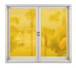 Golden Yellow Deco Tint Stained Glass See Through Window Film - 48 x 86