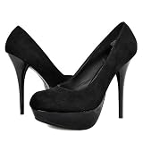 Colada32 Imitation Suede Basic Pump BLACK