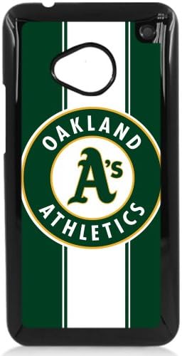 MLB Major League Baseball Oakland Athletics HTC One M7 Hard Plastic Black or White case (Black)
