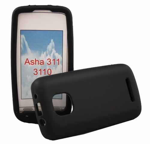 sumo:mobile Silikon Case für Nokia Asha 311 in schwarz