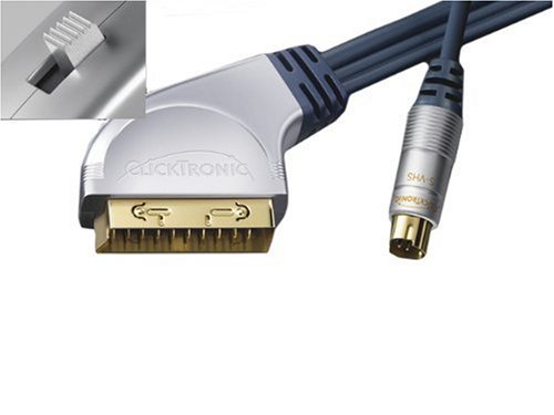 Clicktronic HC 8-150 Scart Adapter Kabel (Scart-Stecker mit Switch - 1x S-VHS Stecker, ver Preisvergleich