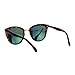 SA106 Womens Color Mirror mirrored Lens Oversize Cat Eye Sunglasses Tortoise Yellow