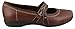 Clarks Women's Haydn Maize Mary Jane Flat, Brown Leather, 8 M US