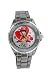 Betty Boop Analog Gray Plated Metal Band Watch #BB-W450A-BLK