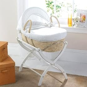 Izziwotnot White Gift Maize Moses Basket