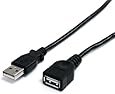 StarTech.com 6 ft Black USB 2.0 Extension Cable A to A - M/F (USBEXTAA6BK)