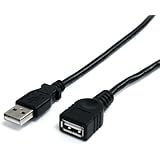StarTech.com USBEXTAA3BK 3 Feet Black USB 2.0 Extension Cable A to A - M/F