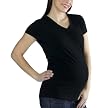 Liz Lange&reg; for Target&reg; SS Core Vneck Tee - Ebony