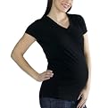 Liz Lange&reg; for Target&reg; SS Core Vneck Tee - Ebony