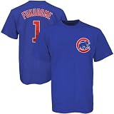 Majestic Chicago Cubs #1 Kosuke Fukudome Royal Blue Players T-shirt