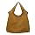 Large Studded Tote / Shoulder Fashion Bag Tan Brown