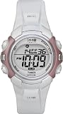 Timex Women's T5G881 White Resin Quartz Watch with Digital Dial