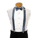 North Carolina Suspenders - University of North Carolina Blue Suspenders with NC Logo