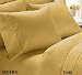 METRO 800 Thread Count 3 - PC Duvet Cover Solid - Gold Queen.