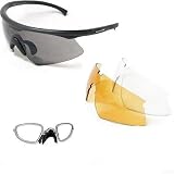 Wiley X Sunglasses PT-1 3 Lens Set with Smoke, Light Rust, and Clear Lenses with Prescription... by 