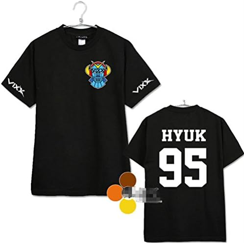 KPOP VIXX Cotton T-Shirt N LEO KEN RAVI Short Sleeves Shirt Tee Hot Summer Tops (Hyuk, M)