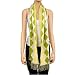 GREEN & YELLOW DIAMOND CHECKED SOFTER THAN CASHMERE LONG SCARF