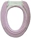 Warm-n-Comfy Soft Toilet Seat Cover - Plush, Thick Fabric Toilet Seat Warmer for Round, Elongated 14x18