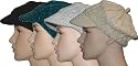 Ladies Cable Knit Bakers Boy Peaked Hat GL304