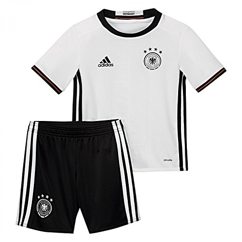adidas Kinder Trikot und Shorts DFB Home Mini Kit, white/black, 116, AA0139