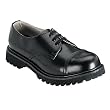 MENS SIZING 3 Eyelet Casual Dress Shoe Black Leather Shoe Steel Toe