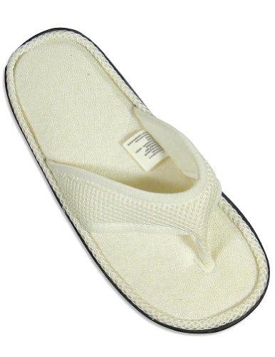 Private Label - Ladies Thong Slipper, White
