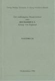 Der misslungene Brautwechsel oder Richardus I. König von England