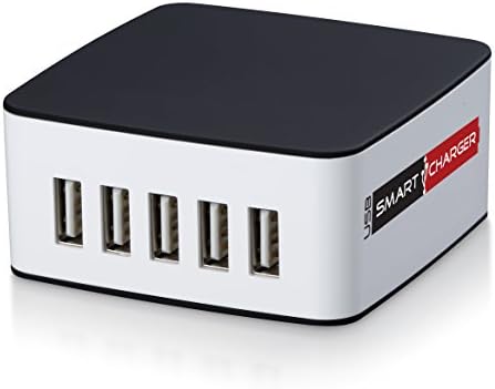 OrchardUSA USB Smart Charger Best 5 Port Desktop Multiple USB Wall Charger With Double Your Money Back Guarantee!