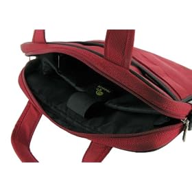 rooCase Toshiba Portégé A605-P200 12.1-Inch Laptop Carrying Case - Red Black Deluxe Bag by rooCASE