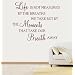 Life is Not Measured Quote Vinyl Wall Art Sticker Decal WA13 - Large