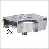 Paulmann Wire System L&E Sicherheits-Seilklemme Stromeinspeisung 1 Paar, max. 2 x 300W, Chrom Met