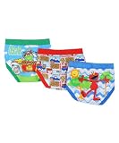 Sesame Street Multi-Character Boys Briefs 3-Pack (Sizes 2T – 4T)