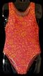 Girls 1 PC T-Back Pink/Orange