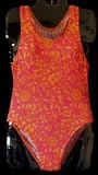 Girls 1 PC T-Back Pink/Orange