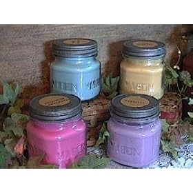 8oz Glass Jar Soy Candle - Set of 2