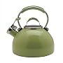 Kitchen Gourmet Essentials 2 Quart Porcelain Tea Kettle, Green