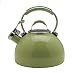 Kitchen Gourmet Essentials 2 Quart Porcelain Tea Kettle, Green