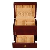 Mahogany High Gloss Finish Mini Jewelry Box