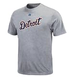 MLB Justin Verlander Detroit Tigers Youth Short Sleeve Basic Tee (Steel Heather, Medium)