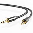 Mediabridge 3.5mm Male To 3.5mm Male Stereo Audio Cable - (4 Feet) - Step Down Design accommodates iPhone, iTouch, SmartPhones and MP3 cases