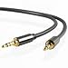Mediabridge - 3.5mm Male To 3.5mm Male Stereo Audio Cable - (4 Feet) [New design accomodates iphone, itouch, smartphone and mp3 cases]