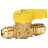 Buy Homewerks VGV-1LH-T2B Premium Gas Ball Valve, Flare x Flare, Brass, 3 8-Inch by Homewerks