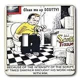 Londons Times Star Wars and Star Trek Cartoons - Kirk On Toilet Clean Me Up Scottie - Light Switch Covers - double toggle switch