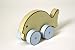 Pastel Toys Fish on Wheels, Wooden Toy
