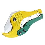 uxcell ロックプライヤー　チューブカッタ　PVCパイプ　スチールブレード　黄緑色　ハンドル　スチール刃