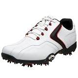 Callaway Men's Chev LP Golf Shoe,White/Black/Red,9.5 M US