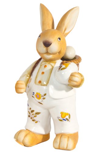 Brauns-Heitmann 61798 Keramik-Hase mit Eierkorb, ca. 28 cm Preisvergleich