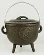 Medium Pentagram Cast Iron Cauldron