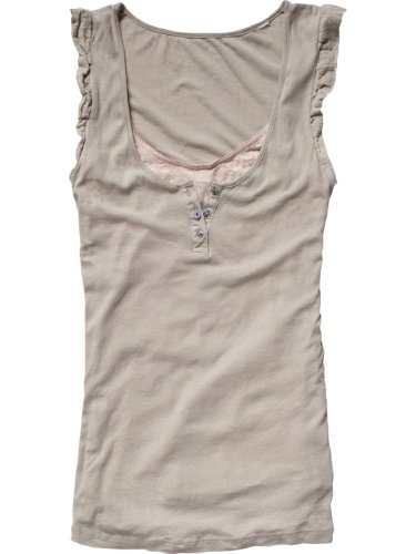 Maison Scotch Damen Kleid (knielang) 12210451768 - 2in1:ruffle sleeve top w/ajour tank, Gr Preisvergleich